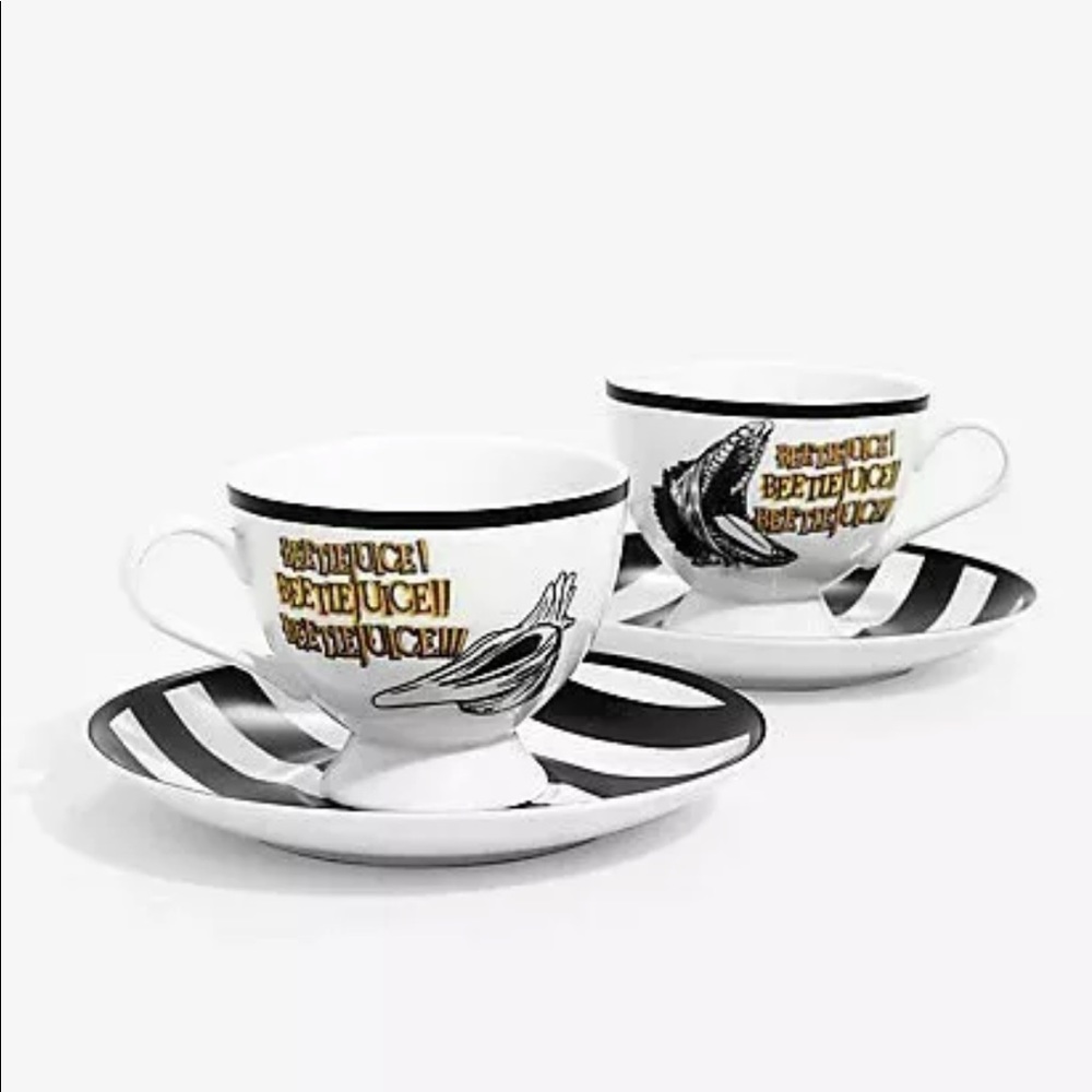 Beetlejuice Adam & Barbara Teacup Set
